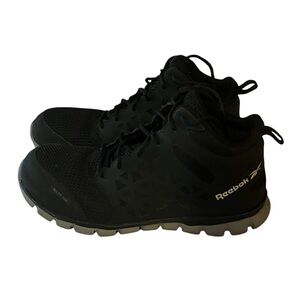 Reebok Black Alloy Toe Safety Shoes Sz 10M